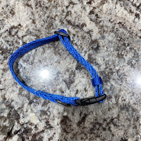 Blue adjustable dog or cat collar - Picture 2 of 3
